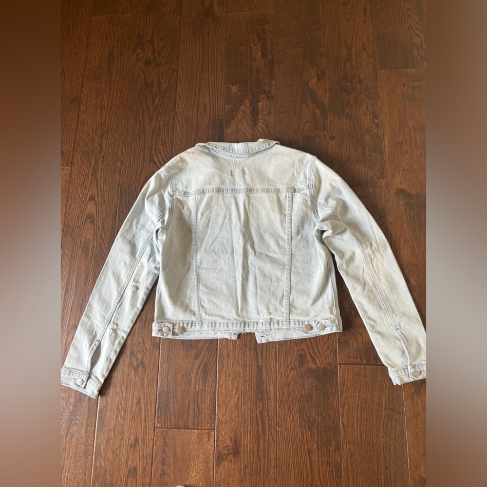 Rachel Parcell Distressed Denim Jacket Women’s Size Extra Large - Picture 11 of 11